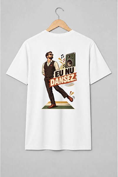 Generic Brand Tricou unisex cu Eu nu dansez umor românesc