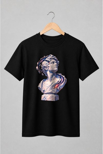 Generic Brand Tricou unisex cu Bust clasic cu orbită cosmică