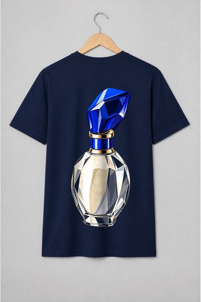 Generic Brand Tricou unisex cu Flacon de parfum pop-art