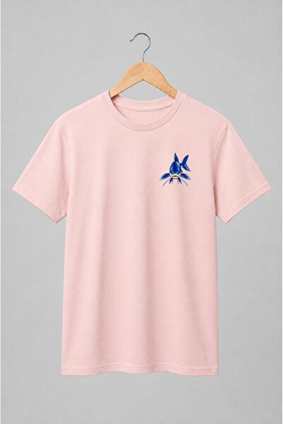 Generic Brand Tricou unisex cu Crap albastru pentru pescari