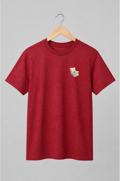Generic Brand Tricou unisex cu Carte deschisă cu ochelari pentru iubitori de ...