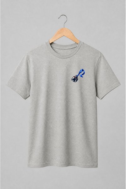 Generic Brand Tricou unisex cu Călimară cu cerneală albastră stil vintage