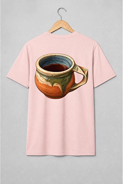Generic Brand Tricou unisex cu Cană de ceramică rustică