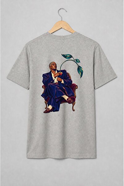 Generic Brand Tricou unisex cu Femeie cu cireașă și ramură botanică retro