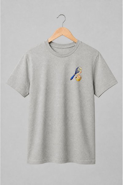 Generic Brand Tricou unisex cu Tel de bucătărie cu frișcă stil pop-art