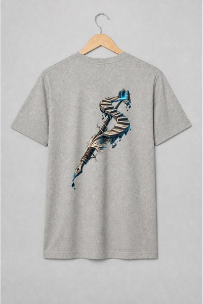 Generic Brand Tricou unisex cu Pană cu scară spre portal fantasy medieval