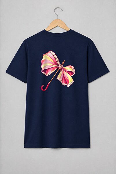 Generic Brand Tricou unisex cu Umbrelă vintage