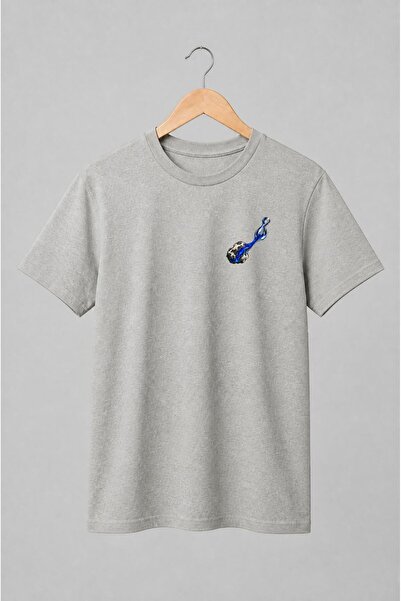 Generic Brand Tricou unisex cu Sculptură abstractă cu aspect de sticlă