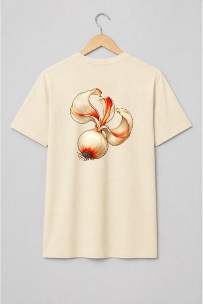 Generic Brand Tricou unisex cu Usturoi ilustrat culinar