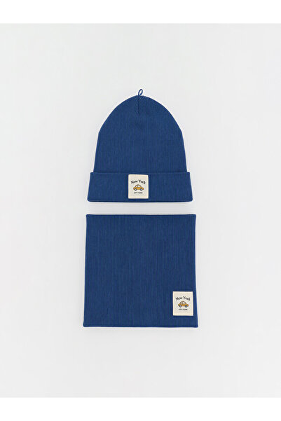 LC Waikiki I Embroidered Baby Boy Beanie and Neck Warmer Set from Freezen Store