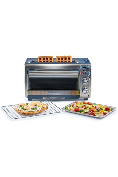 Hamilton Beach 2-in-1 Countertop Toaster Oven and Long Slot 2 Slice Toaster, ...