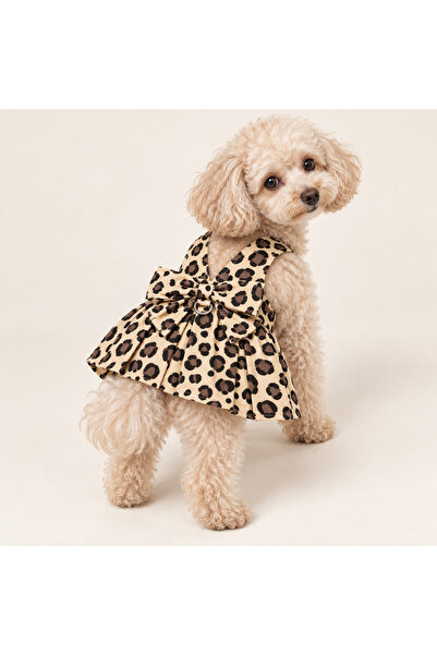 CONDELSA Special Design Dog Dress Dog Collar - 100% Cotton Muslin