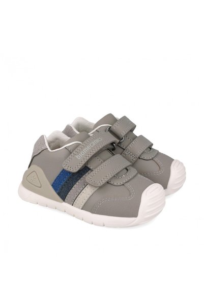 BIOMECANICS Pantofi sport gri pentru primii pași, pentru băieți