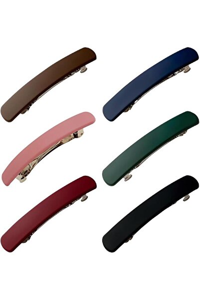 ASKIND 6 Pcs Large Matte Hair Clips, French Elegant Hair Barrettes Decorative...