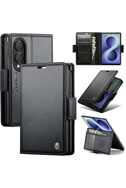 GENERAL PU Leather Wallet Case for Samsung Galaxy Z Fold 8 2026