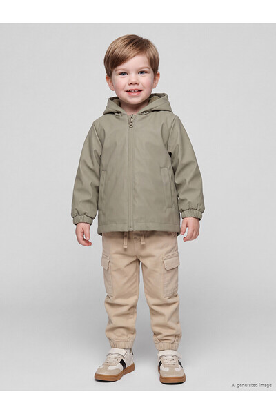 LC Waikiki Two Mt Shop Quality Lcw Baby Green Water Repellent Baby Boy Coat