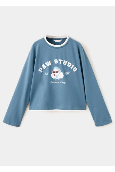 MANGO Kids Baskı detaylı tişört