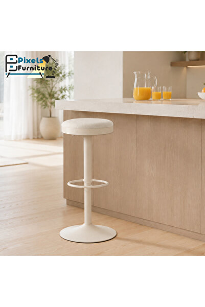 PixelsFurniture كرسي بار من بكسل الأثاث قابل للتعديل بتصميم عصري ونمط دوار بم...
