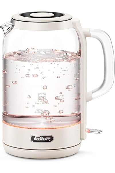 Feller mainz Feller Germany EK730 Electric Kettle, 1.7L German Schott Glass, ...