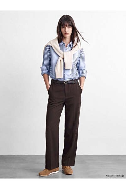 LC Waikiki I Beli Belted Women's Trousers from Freezen Store