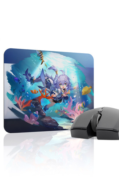 mousepad bastir Bailu Honkai: Star Rail Anime V1 - 22x18 Gaming Mouse Pad Αντ...