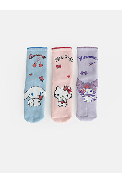 LC Waikiki I Hello Kitty Embroidered Girls' Towel Socks 3-Piece from Freezen ...