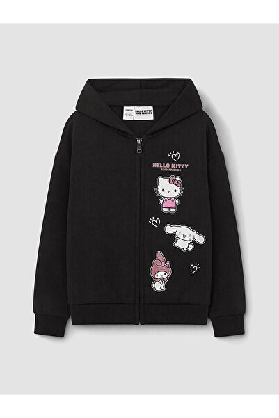 LC Waikiki Nevavm Farkıyla Lcw Kids Black Printed Standard & Regular Girls' Z...
