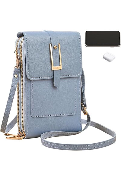 Generic Cell Phone Purse Touchscreen Smooth Zipper PU Leather Waterproof