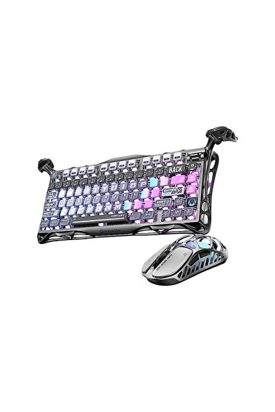 Gravastar Mercury K1 Pro+X Kablosuz RGB Işıklı Mekanik Q Gaming Optik