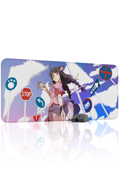 mousepad bastir monogatari Anime 90x40 Gaming Mouse Pad Αντιολισθητική Βάση α...