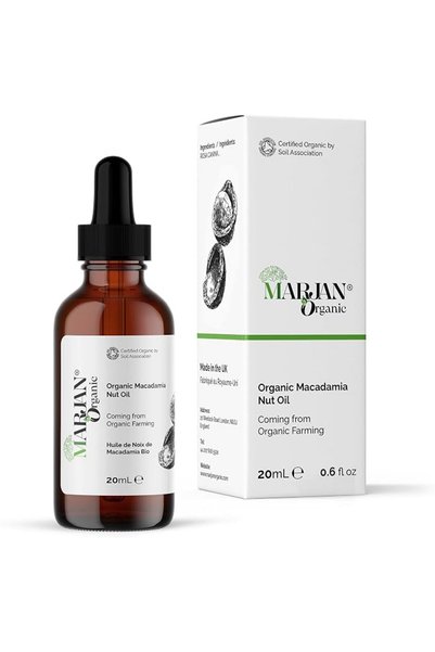 Marjan Organic زيت المكاديميا العضوي 20 مل - مرطب للعناية بالوجه والشعر