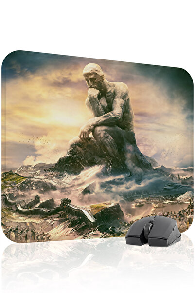 mousepad bastir Civilization 48x40 Gaming Mouse Pad για παίκτες, Αντιολισθητι...