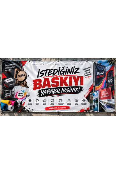 B2OSTUDIO Avrupa Vinil Branda Baskı 6 × 25 Metre