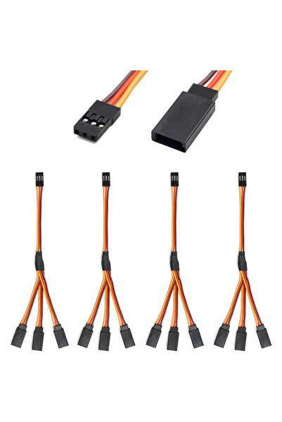 Choice 20mm 1to3 Servo Y Harness Splitter Cable 3 Pin Connector Wire Male to ...