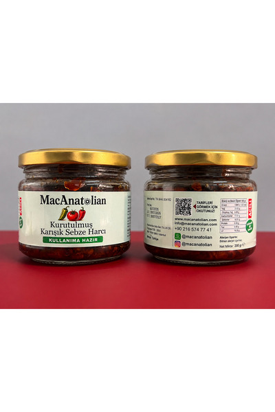 Kurutulmuş Karışık Sebze Harcı / Kullanıma Hazır (Acılı) 200 gr.