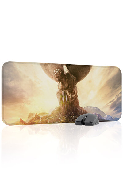 mousepad bastir Civilization 70X30 Player Gaming Mouse Pad Non-Slip Rubber Ba...