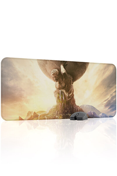 mousepad bastir Civilization 90x40 Gaming Mouse Pad για παίκτες, Αντιολισθητι...