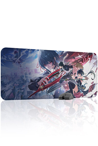 mousepad bastir Wuthering Waves 90x40 Gaming Mouse Pad Αντιολισθητική Βάση απ...