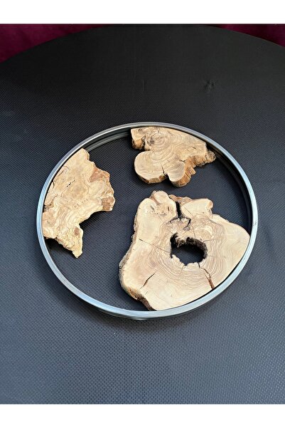 Home Olive Tree Epoxy Work Kit 40 cm Metal Framed 3 Piece Natural Wood Hobby Set