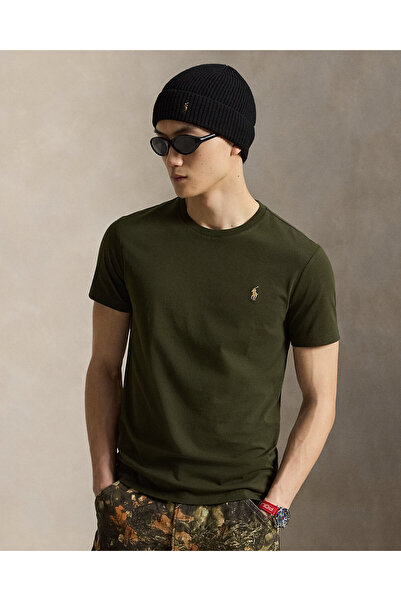 Ralph Lauren Blue Midilli İşlemeli Bisiklet Yaka Tişört