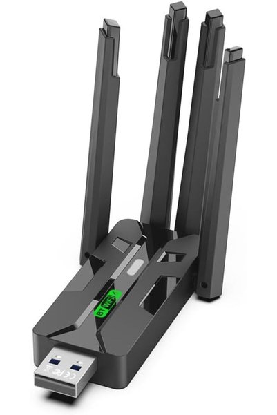 Aookay محول واي فاي بلوتوث USB طراز AX900: محول ثنائي النطاق 5 جيجاهرتز/2.4 ج...
