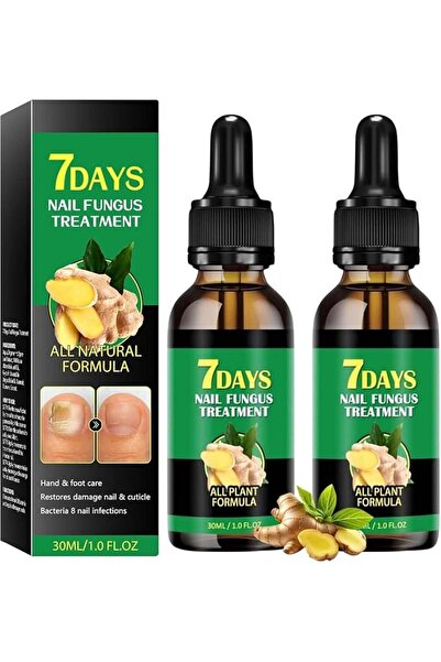 ALMEKAQUZ 2Pcs Ginger Nail Treatment Nail Serum, 7days Nail Treatment, Ginger...