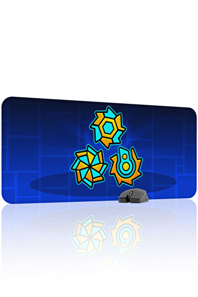 mousepad bastir Geometry Dash 90x40 Gaming Mouse Pad Αντιολισθητική βάση από ...