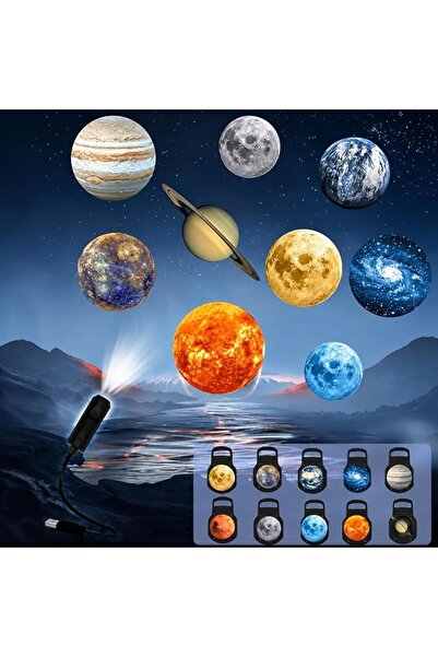GALAXYBUTIQUE جهاز عرض ضوئي للنجوم، مصباح ليلي يعمل بـUSB مع أفلام عرض، جهاز ...