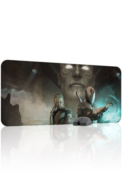 mousepad bastir Warframe 90X40 Player Gaming Mouse Pad Non-Slip Rubber Base M...