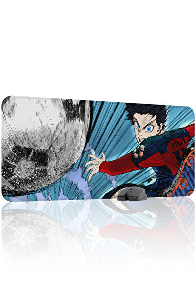 mousepad bastir Blue Lock Anime 90x40 Gaming Mouse Pad για παίκτες, Αντιολισθ...