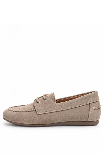 5in1Canpolat Mink Suede Lace-Up Moccasins 24325