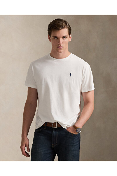 Ralph Lauren Blue Midilli İşlemeli Bisiklet Yaka Tişört