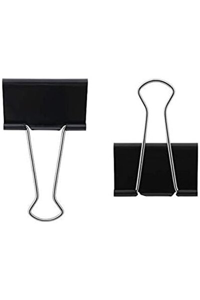 BARETTA14 Bare Theory Binder Clip 40-Pieces Set, 19 mm Small Size, Black