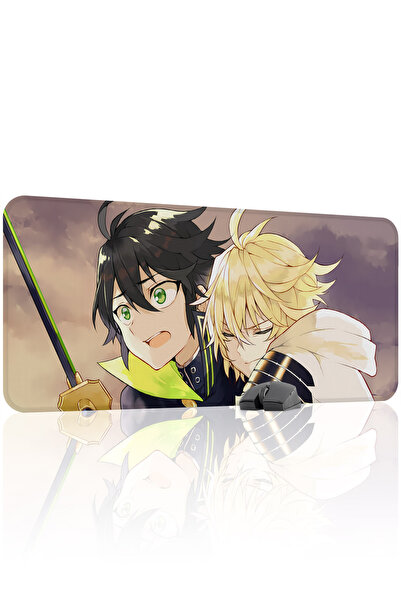 mousepad bastir Owari No Seraph Anime 90X40 Player Gaming Mouse Pad Non-Slip ...